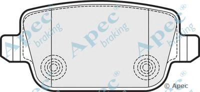 APEC BRAKING pad1532 -  Комплект тормозных колодок, дисковый тормоз
